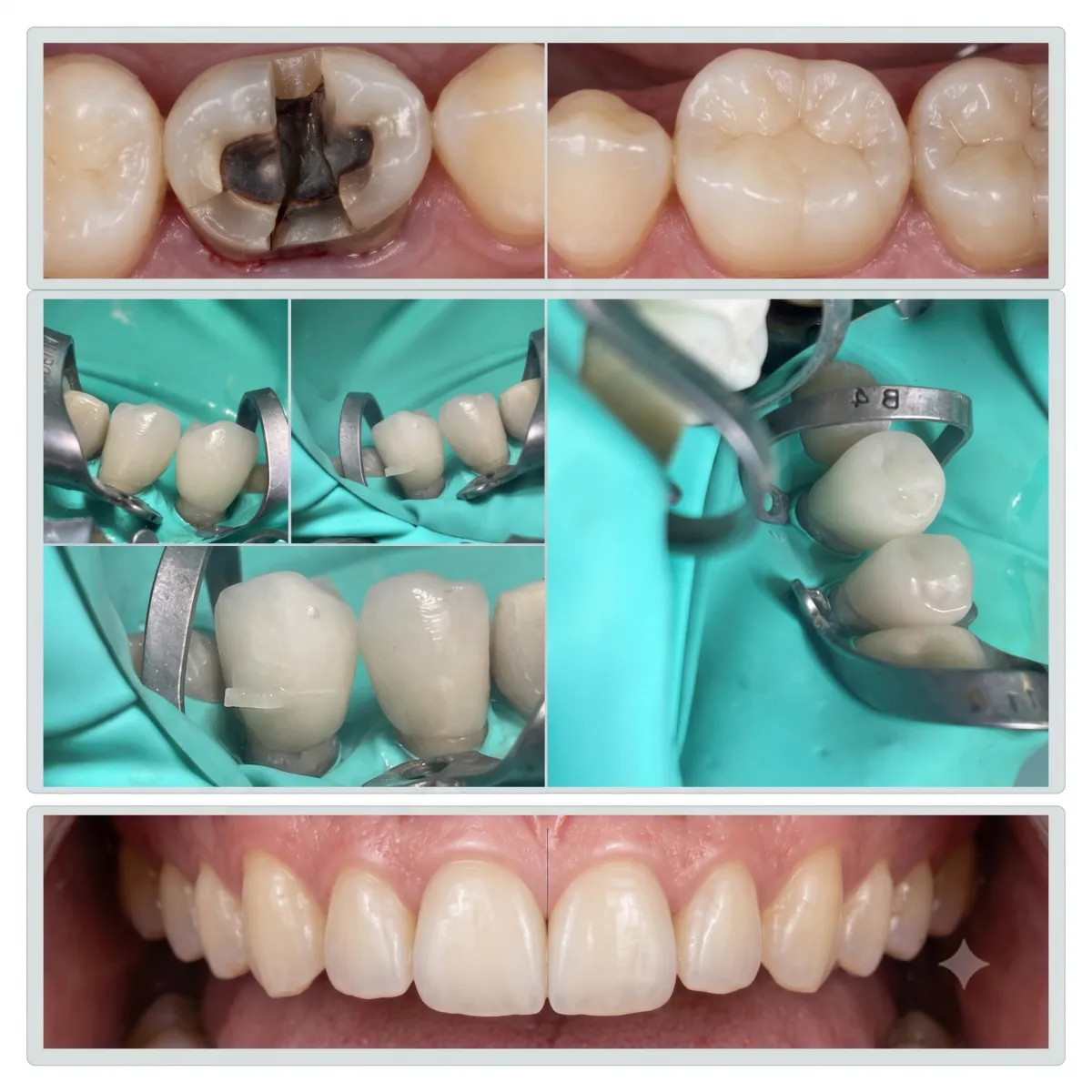 Procedimiento de odontología periomimética preservando una pieza dental severamente dañada